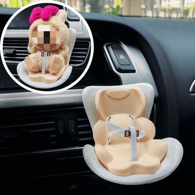 Car Doll Safety Seat for Labubu 17-19cm Cartoon Chair Model Car Seat Outlet Decor for Labubu Doll Car Accessories Interior