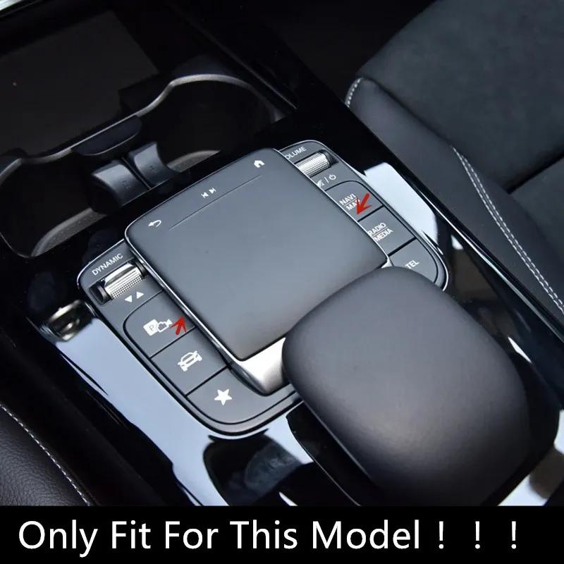TPU Sticker For Mercedes Benz A B GLS GLE GLB Class W167 W177 W247 Car Console Multimedia Mouse Protection Film Decoration Trim