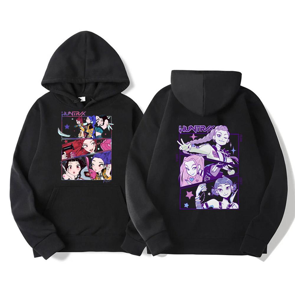 KPop Demon Hunters Hoodies Women Men Sweatshirt Fashion Versatile Streetwear Y2K Pullovers Trends Anime Top