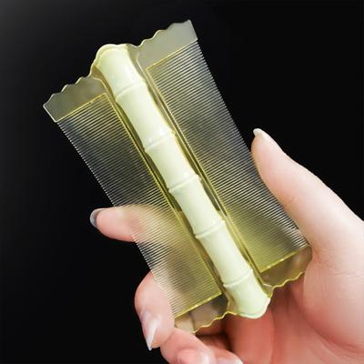 12.5cm Sık Dişli Tarak Taşınabilir Ultra İnce Dişli Tarak Erkekler Kadınlar İçin Kafa Derisi Masajı Sık Dişli Tarak Saç Aksesuarları 1 adet