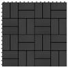 Day and Night - Day and Night WPC Porch Tiles 30x30 Cm 2 M² Black 22 Units