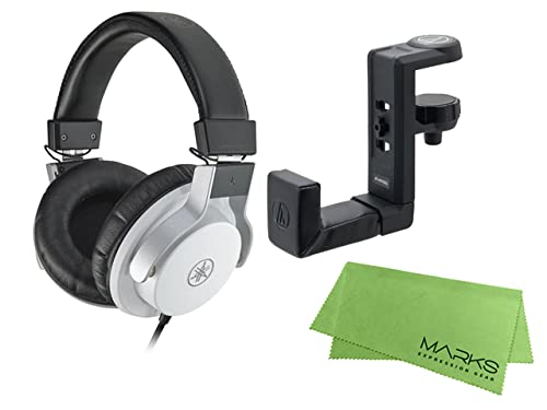 

YAMAHA Studio monitor headphones headphone hanger set original cloth - HPH-MT7W + AT-HPH300 [Marks included]