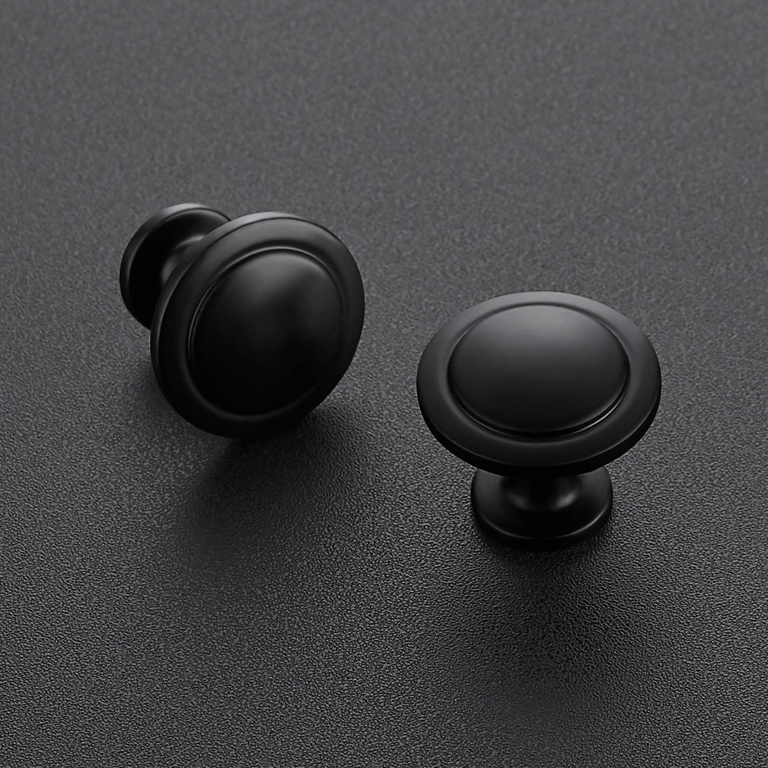 Ravinte 40 Pack Matte Black Cabinet Pulls 1-1/4 inch Kitchen Cabinet Knobs Drawer Knobs Dresser Drawer Pulls Door Dresser Handles for Cupboard