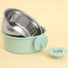 Cage Mounted Dog Bowl Stainless Steel Pet Water Food Feeder -Spill Hanging Pet Bowl for Dogs Cats