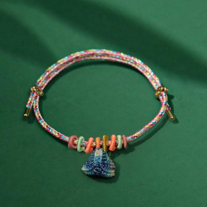 Colorful Rope Handmade Woven Zongzi Festival Bracelet New Ethnic Red Rope Adult Children's Hand Rope