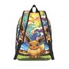 Fashion Pokemon Backpack Eeveelution Mochilas Fashion For Work Office Sturdy Shoulder Rucksack