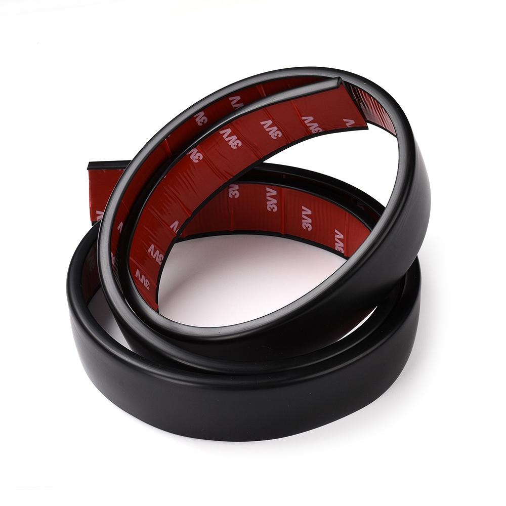 2ks Car Wheel Hrana ráfku Nálepky proti poškrábání Lepicí obloučky Nástavec Nástavec Trim Protector Ochrana obočí Styling