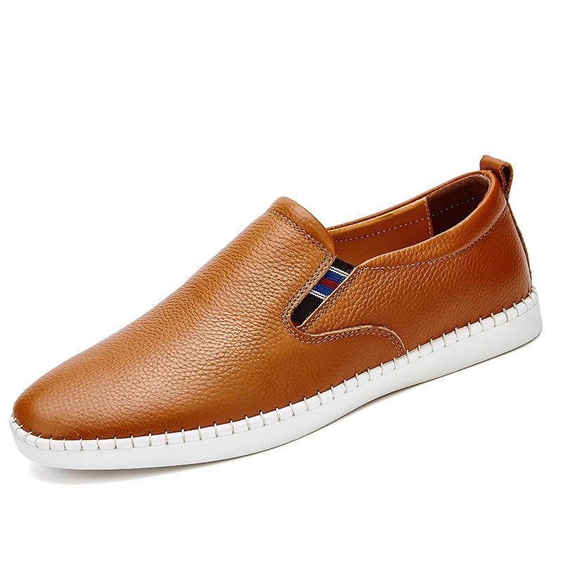 Mode Luxus Handgefertigt Leder Herren Slipper Mode Slip-on Freizeitschuhe für Herren Business Schuhe Mokassins Italienische Laufschuhe Fahrschuhe