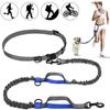 Professional 2022 New Reflective Leash Traction Rope Pet Dog Running Belt Elastic Hands Freely Jogging Pull Dog Leash Metal D-ring Leashes