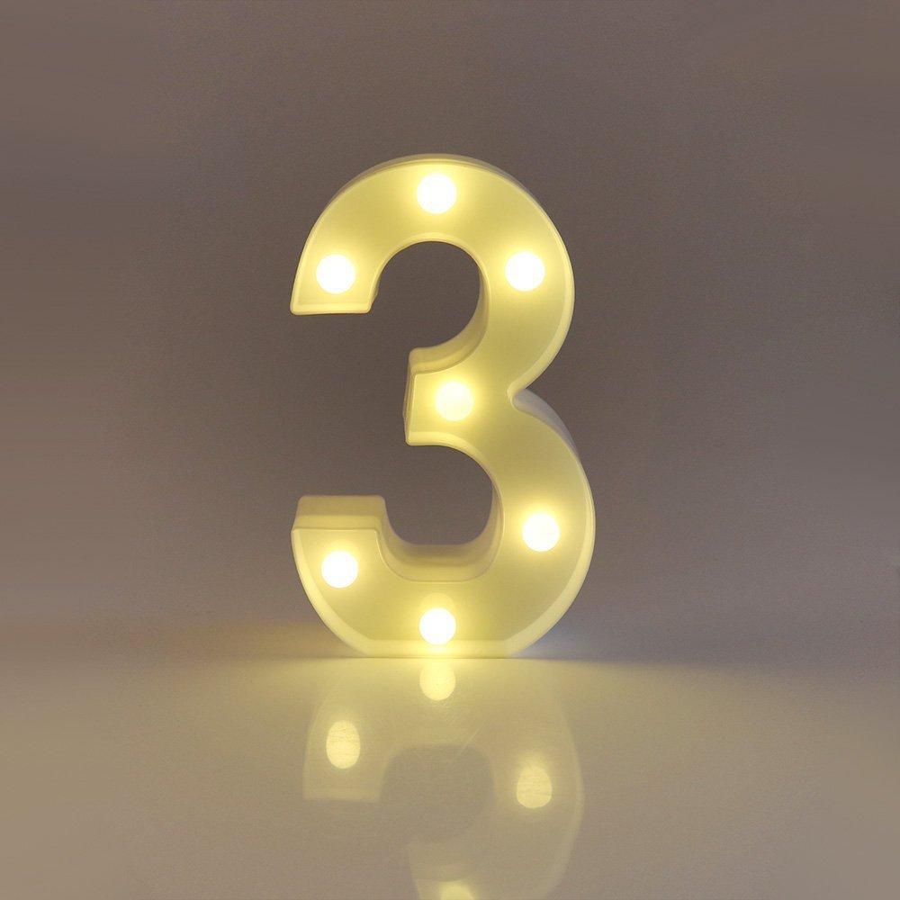 Wedding Decorative 26 Alphabet Name Letter LED Lights Luminous Number Lamp Romantic Theme Home Party Bedroom Decor Night Light