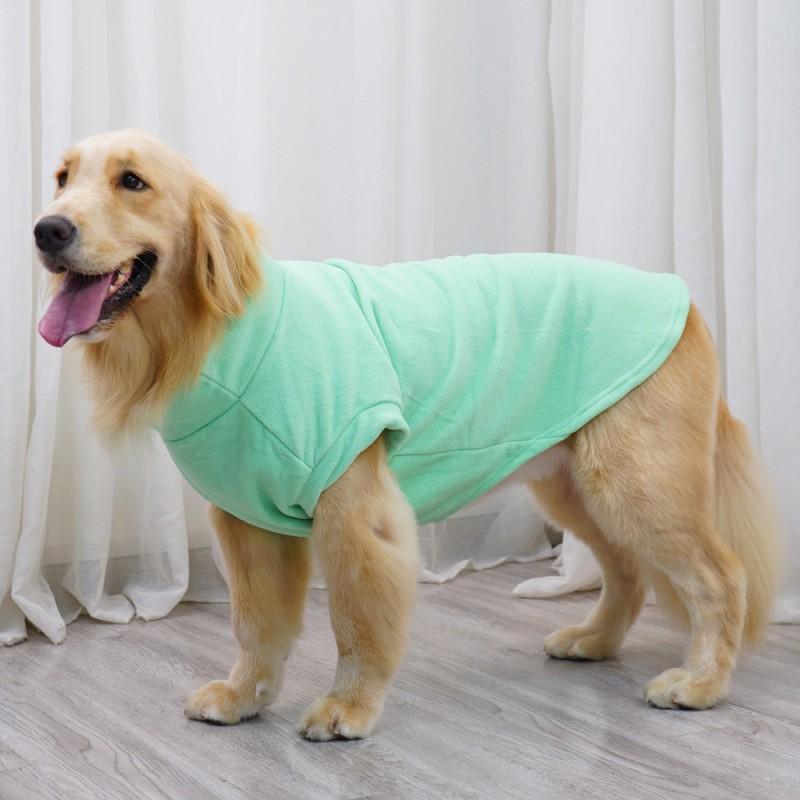 Fleece Dog Hoodie Winter Warm Pet Sweatshirt Large Breeds Golden Retriever Labrador Size S To 8XL