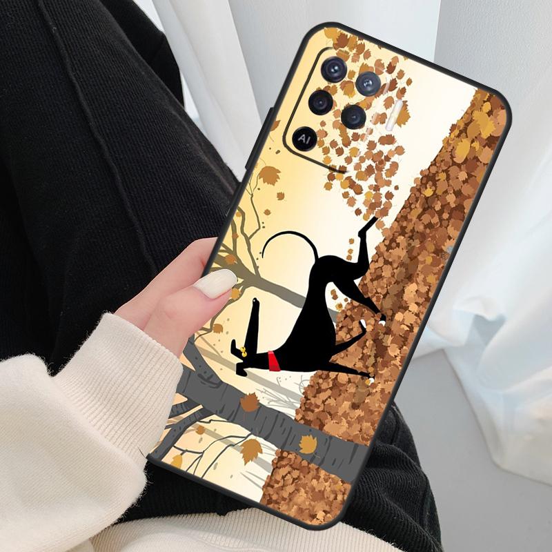 Greyhound Phone Case For OPPO A5 A9 2020 A31 A53 A53S A1K A15 A16 A52 A72 A83 A91 A93 A54 A74 A94