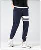 Men's Tide Brand Four-Stripe Casual Jogger Sweatpants - Trendy, Versatile Cotton for Spring and Autumn