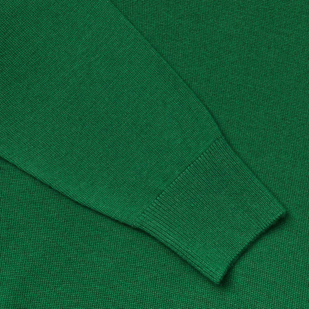 VERNO 24Ss Cashtouch Saddle Sleeve Polo Knit E.Green