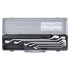 TONE Long Mechanic Open End Wrench Set X M446 Includes 6 Pieces (45° 10°) Silver,