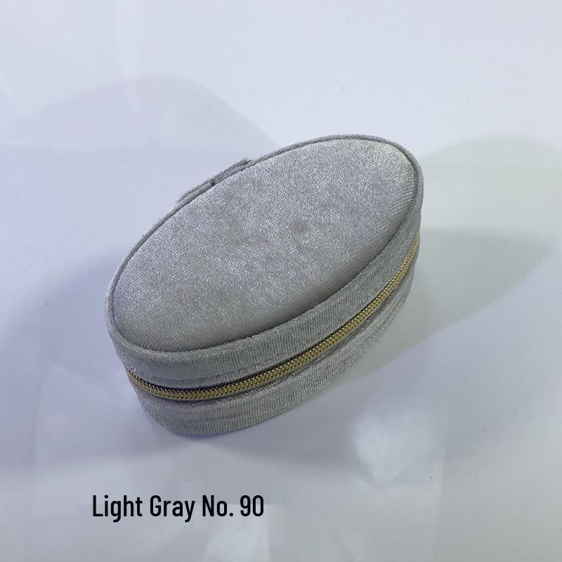 Korean Velvet Goose Egg Jewelry Box: Cross-Border Oval Design, Portable, Multi-Purpose, Ideal for Travel and Gifts