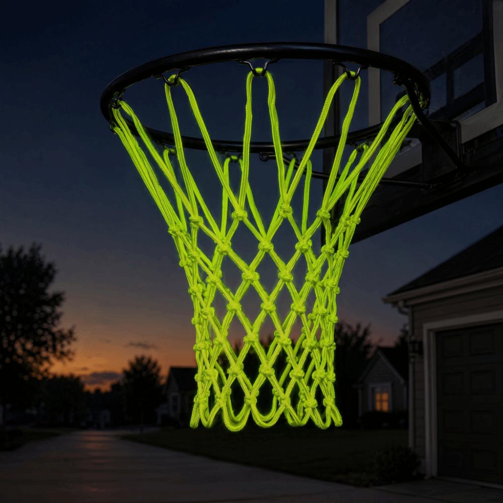 2pcs All Weather Basketball Mesh Knotted Shooting Pocket Basketball Mesh Replacement Outdoor Court