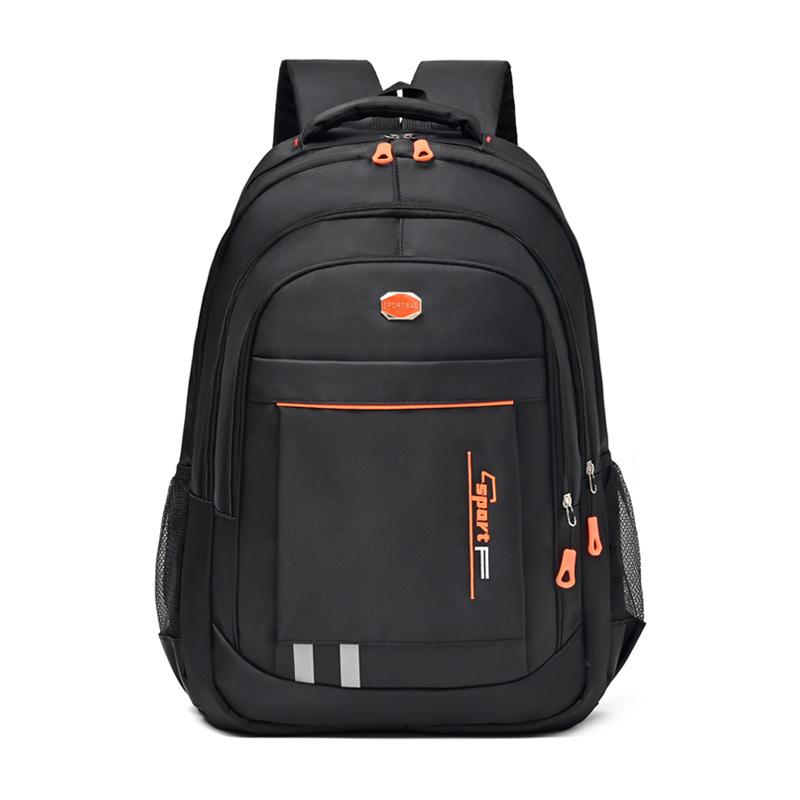 Backpack Men's Simple Casual Wear-resistant Large Capacity Backpack Junior High School Student Female School Bag Travel Computer Backpack