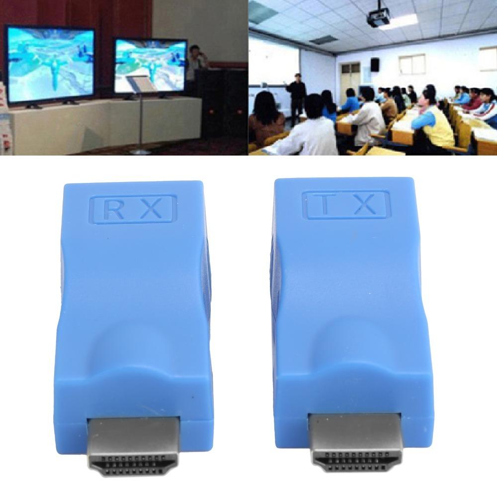 

A Pair of Audio Video Support Transmitter Receiver Network Converter for Cat-5e/6 for PS4 синій