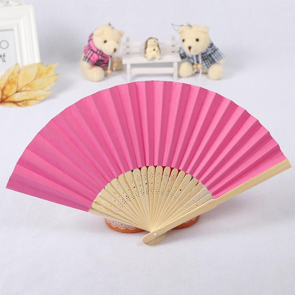Portable Party Kids Drawing Hand Held Chinese Style Folding Paper Fan
