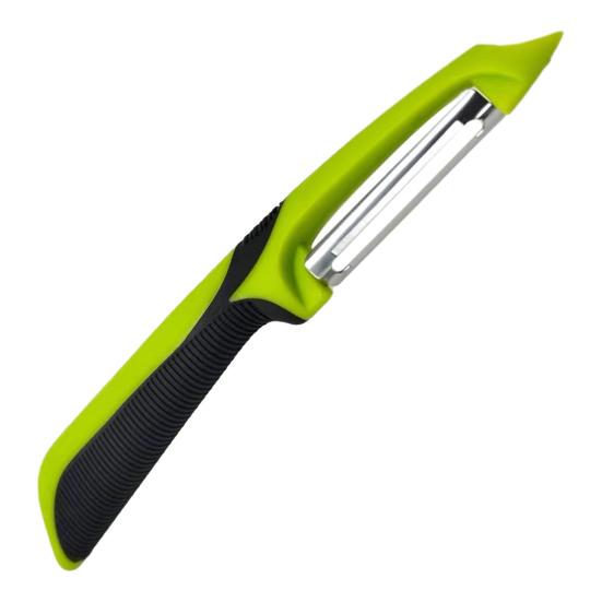

Paring Knife with Retractable Safety Rope Keychain Automatic Retract Storage Stable Mounting Buckles Backpack Peeler светло-зеленый