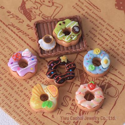 Cute DIY Resin Donut Simulation Materials for Jewelry and Crafting