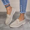 Fashion 2024 New Fashionable and Versatile Women's Loafers Casual Flat Shoes Women's Shoes Single Shoes Women's Walking Non-slip