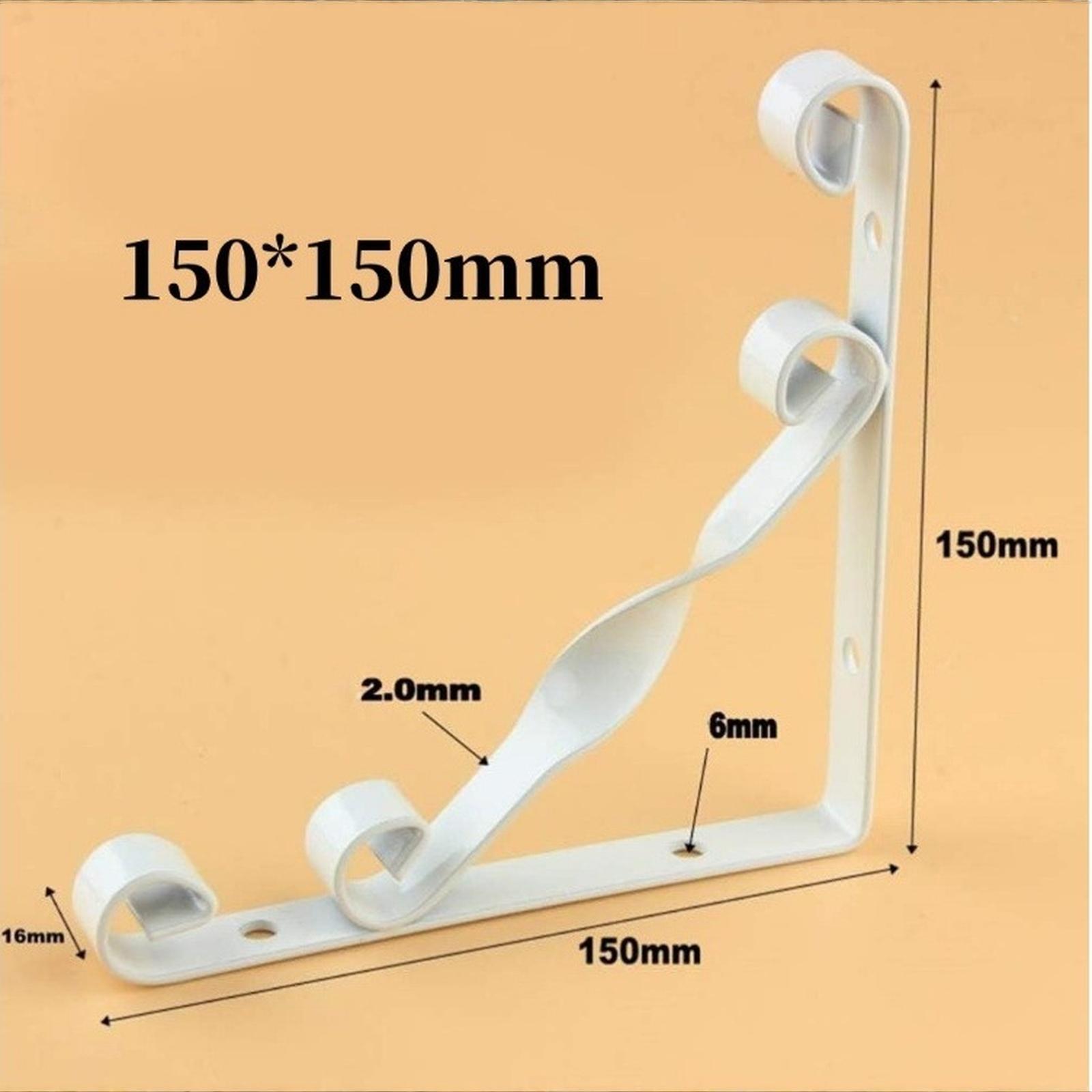 

S-shaped Heavy-duty Metal Angle Bracket Straight-angle Bracket Partition Support Thickened Iron Angle Support Frame One Size