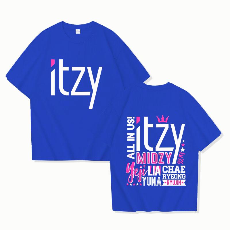 Neue Kpop Bedruckte T-Shirts Mode Damen Sommer T-Shirt Fans Lässig Kurzarm Rundhals Tops T-Shirts