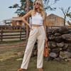 Women's Spicy Style Washed Denim Casual Workwear Pants