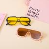 Oversized Stylish Sunshade Eywear Sunglasses for Children Uv400 Vintage Square Frame Eyeglasses  Polarized Goggles