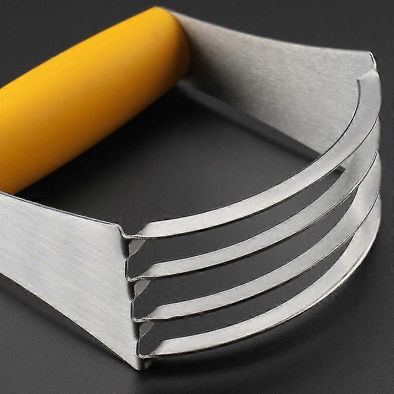 JiaWei Dough Blender And Pastry Cutter, Stainless Steel Nut, Pie, Pastry And Dough Cutter And Scraper, Multipurpose Baking Tools With Soft Grip H fic