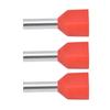 100PCS Insulated Ferrules Terminal Copper Tube PVC Crimp Connector for 2x18AWG Wire TE1008