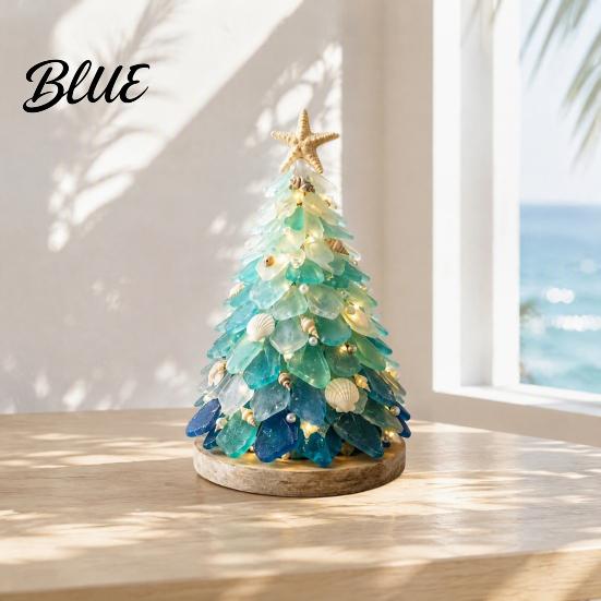 Kreative Hobby-Sets 3D-Tier Weihnachtsbaum Meerglas für Erwachsene DIY-Set Bastelset