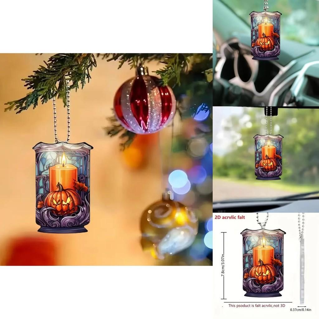 Style Cartoon Whimsical Acrylic Halloween Car Pendant For Festive Decor Car