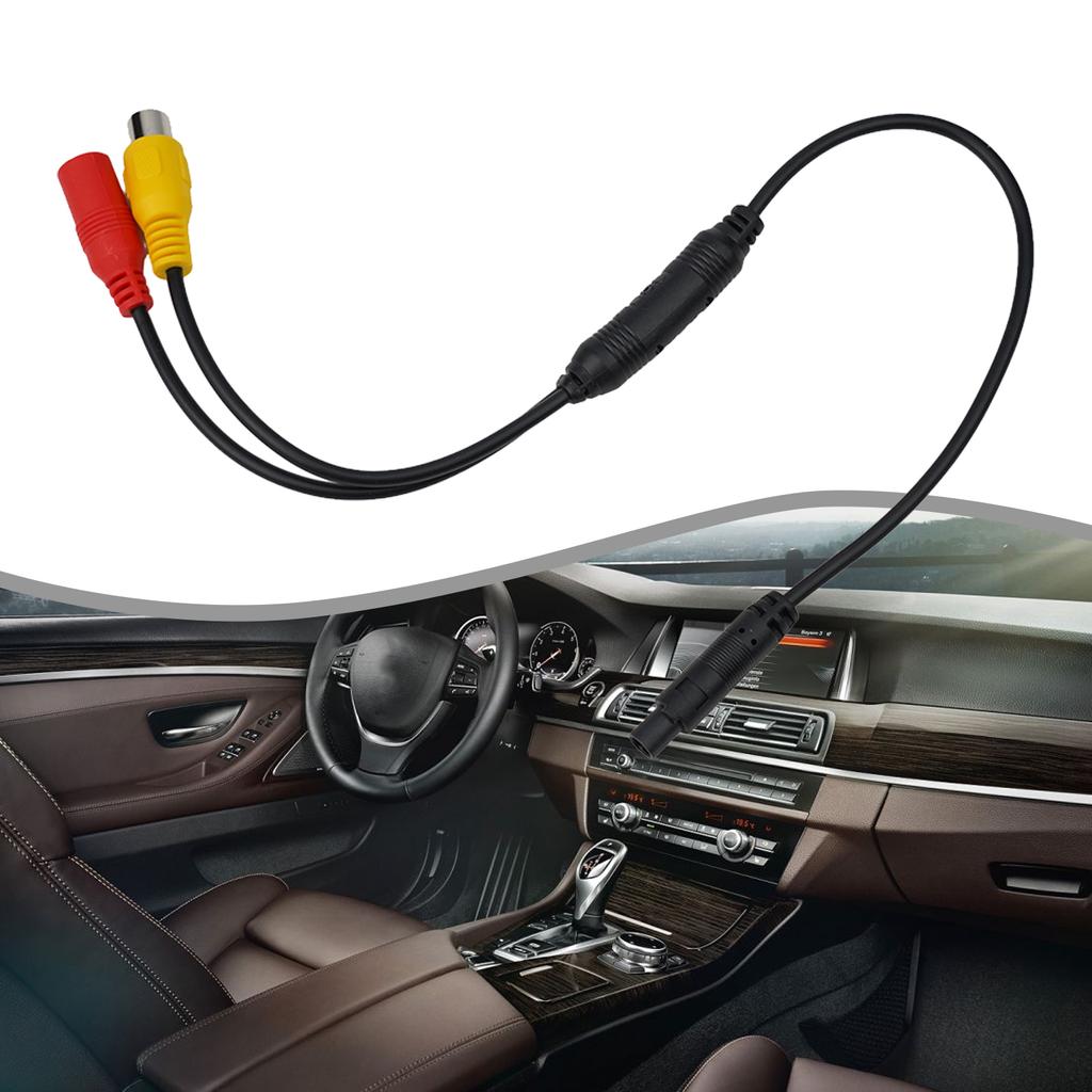 Quick and Easy To Use Car CVBS Male To 4 PIN Female Conversion Cable