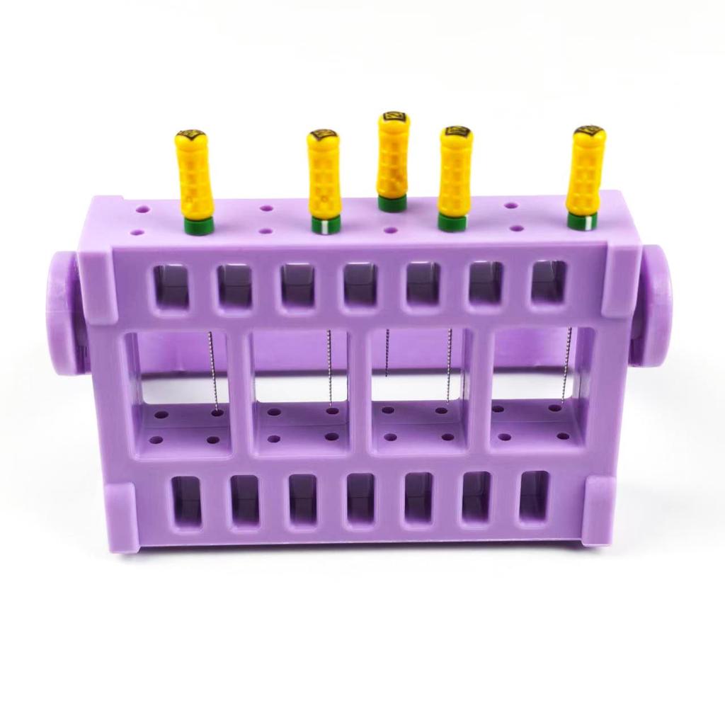 16-Hole Dental Root Canal File & Burs Holder Rack