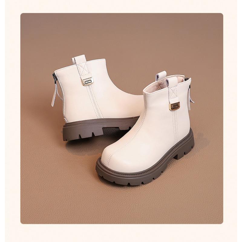 Kids Girls Fashion Soft Leather Ankle Martin Boots Casual Short Boots