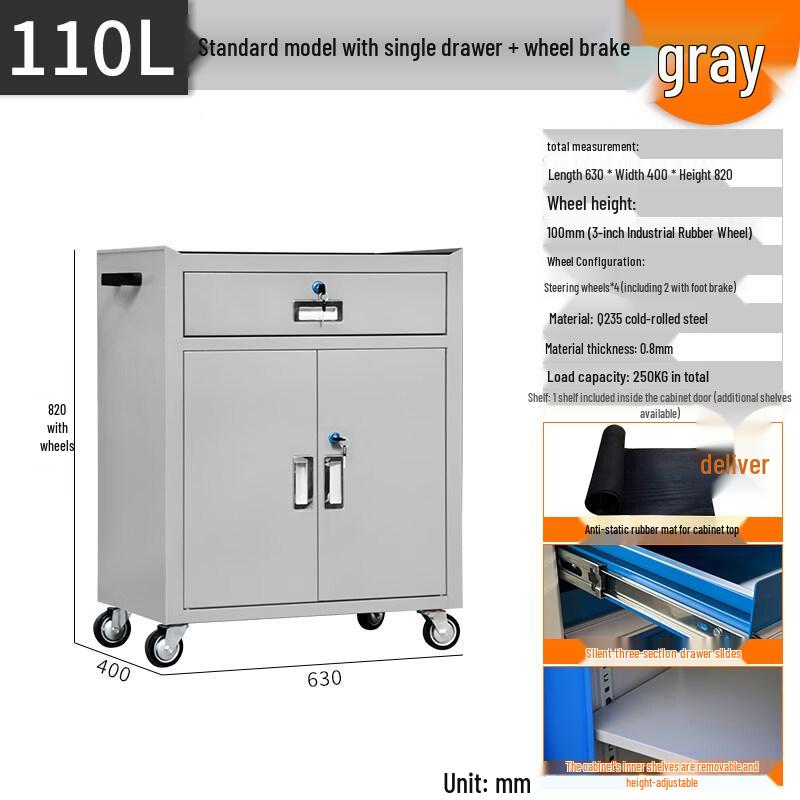 Heavy-Duty Automotive Drawer Tool Cart
