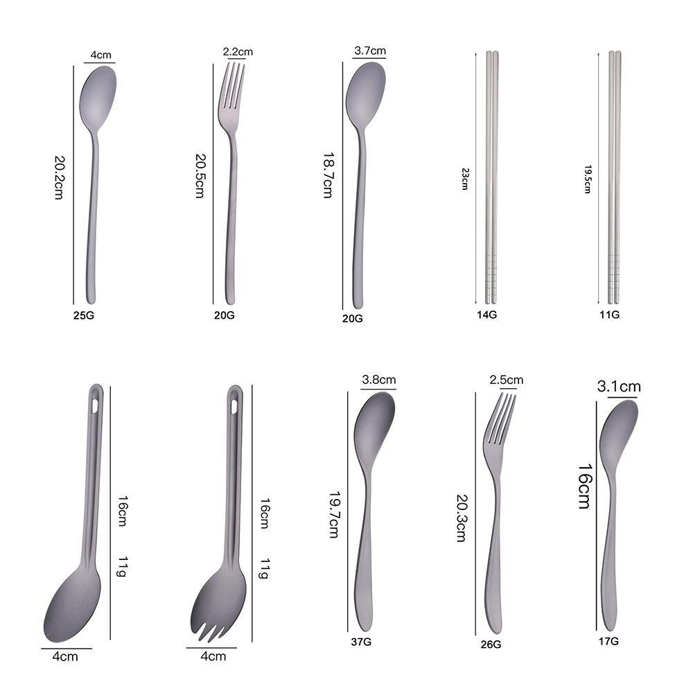 Long Handle Outdoor Camping Fork Portable Cutlery Fork Chopsticks New EDC Tool  Outdoor Tool