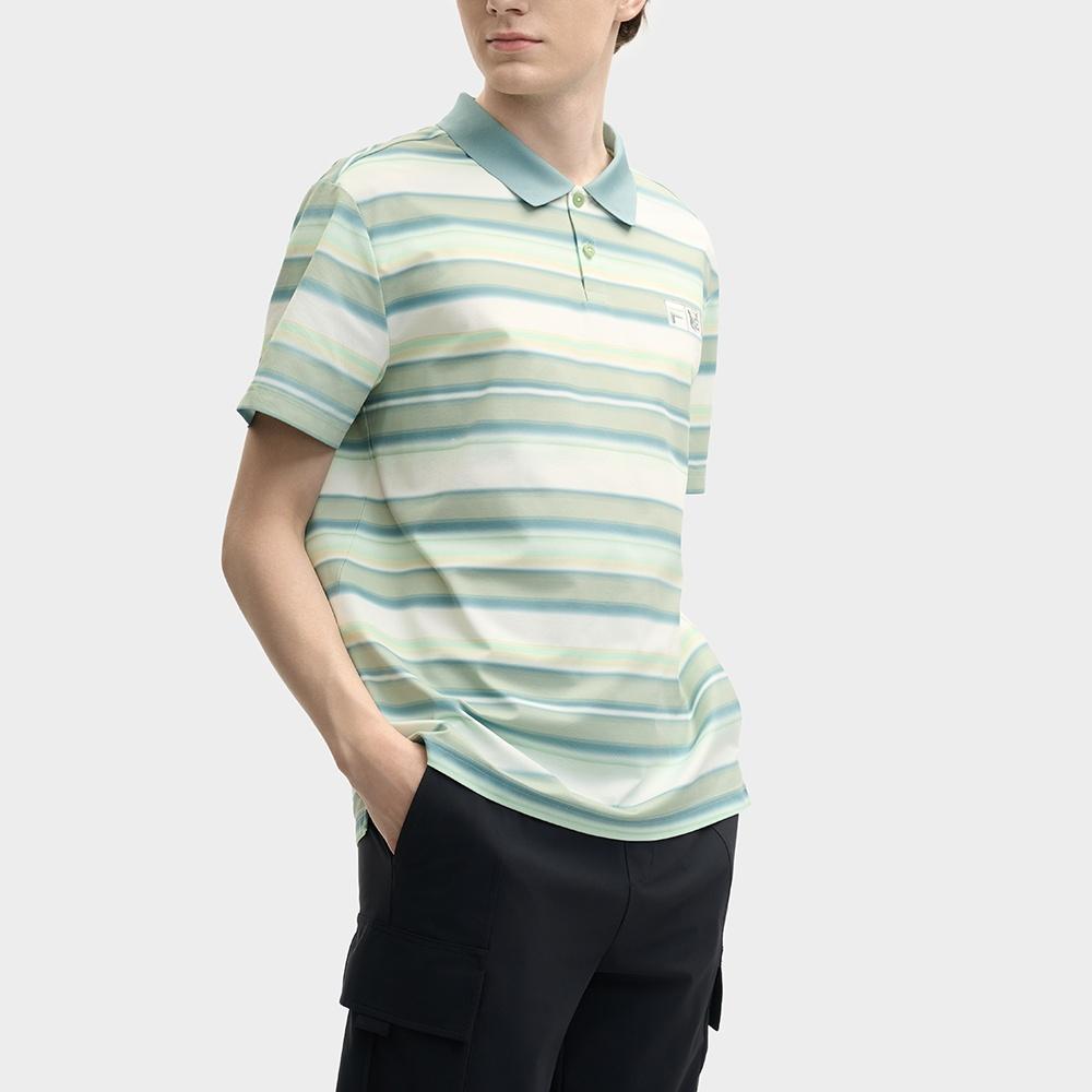 FILA x MAISON KITSUNE ORIGINALE Polo Shirt Men's Lotus Leaf Green F11M529107F-GN