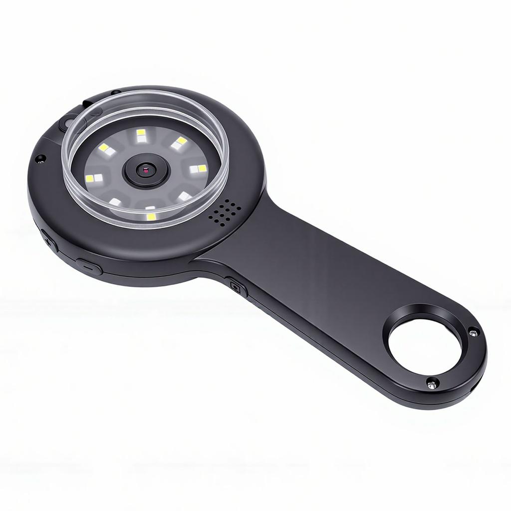 Handheld Magnifier Digital Microscope 2 Inch Screen 500x Magnification Handheld Magnifying Glass Microscope with LEDs