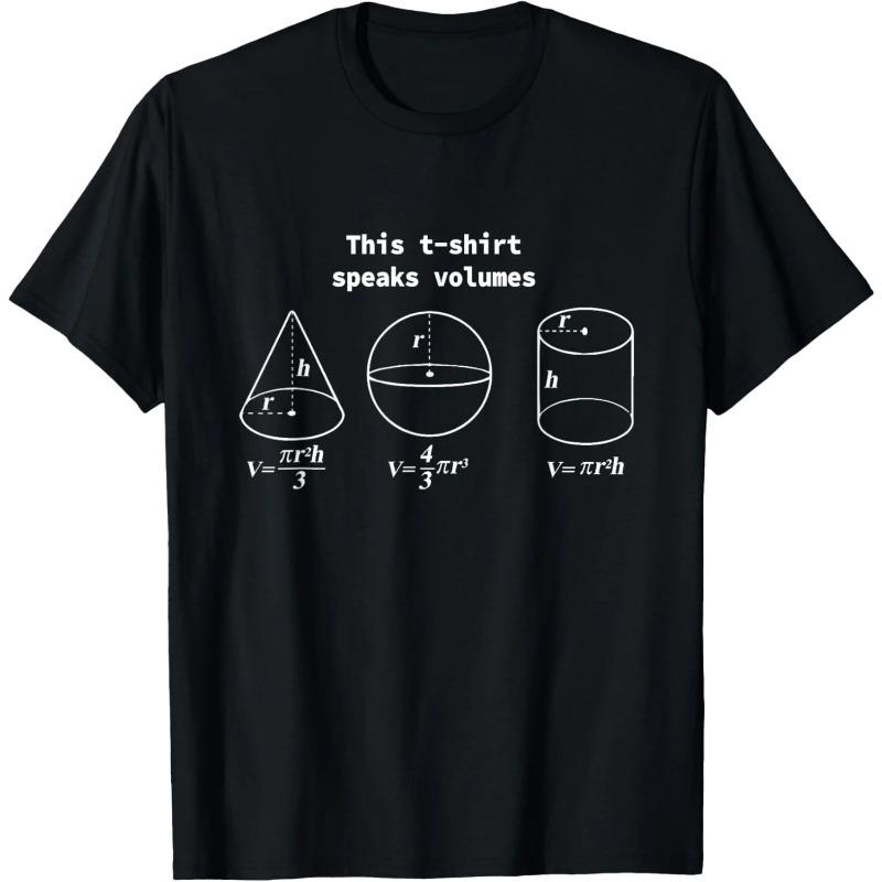 

This Shirts Speaks Volumes Funny Maths Science Geeky Pun Unisexs TShirt Funny Science Graphic Tee Graphic T Shirts S