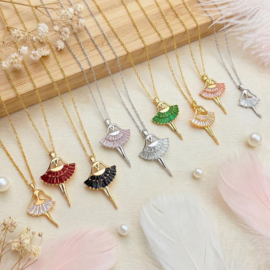 Necklace, Ballet Girl, Elegant and Beautiful Style, Necklace with Design Sense, Collar Chain, Neck Chain Accessory