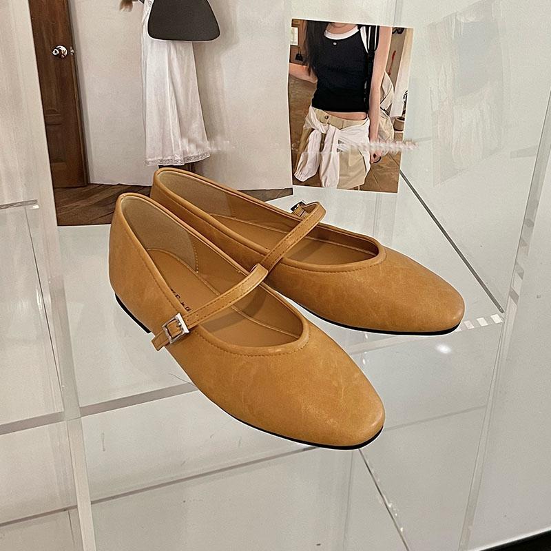 Fashion Female Shallow Ladies Mary Janes Flats Shoes Casual Footwear Soft Fashion Round Toe Women Ballet Flats Shoes