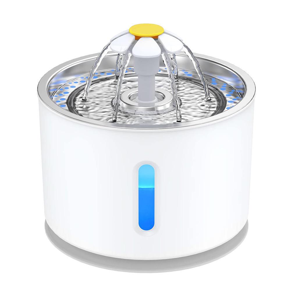 2,4L Leise Katzenwasserfontäne mit LED-Licht & Automatischer Abschaltung