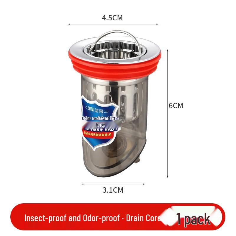Universal Anti-Backflow Floor Drain Core: Bathroom Deodorizer & Insect Blockage Seal