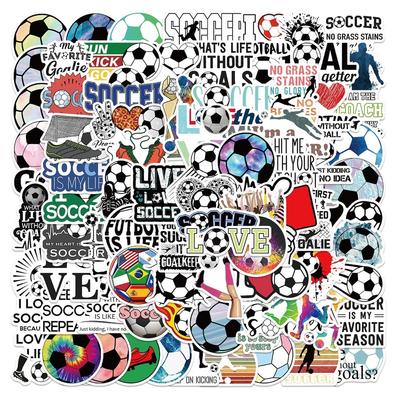 10/50/100pcs Graffiti Stickers Football Soccer Stickers for Adults Helmet Motorcycle Luggage Water Bottle Skateboard