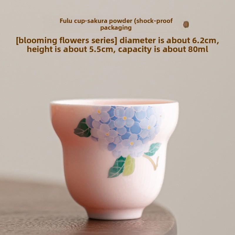 

Handmade Ceramic Gourd Tea Cup Traditional Chinese Gongfu Teaware Master Cup for Home Use Collection Unique Design 80ml