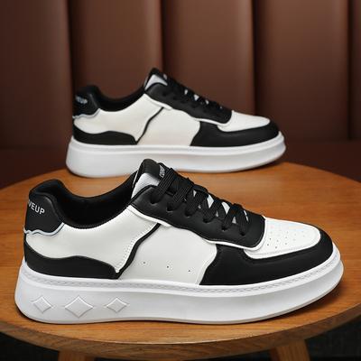 Pantofi de vară pentru bărbați, pantofi albi, mici, respirabili, pentru elevi de sex masculin Trend All Match, cu platformă, pantofi sport, pantofi casual pentru bord